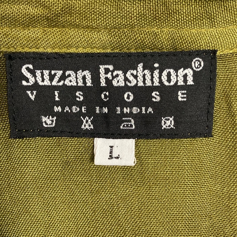 Boutique Olive Moss Green Tie Dye Maxi Dress - Picture 9 of 10